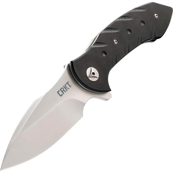 Ежедневный EDC нож CRKT Terrestrial 3.36 inch Plain Edge Black Handle 5370C