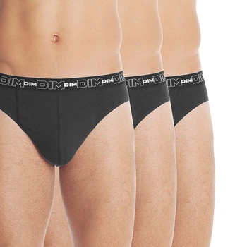 Мужские трусы комплект из 3 ед. DIM slip noir 6595 3XL