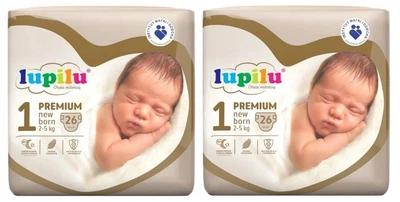 Підгузники Lupilu Premium New born Розмір 1, Вага 2-5 кг, 52 шт