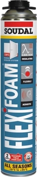 Пена монтажная эластичная пистолетная Soudal FlexiFoam 750мл (000010000000755FLX)