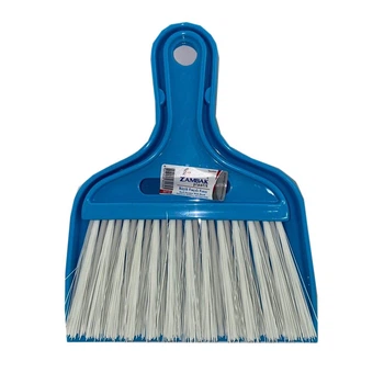Совок с щеткой Zambak Plastik малый синий ZB-134