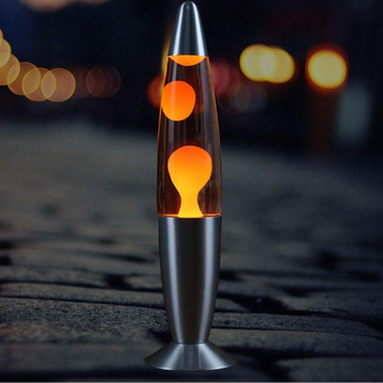 Настольная Лава лампа с воском LAVA LAMP 34,5см Оранжевая