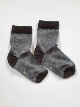 Термоноски детские из шерсти мериноса BabyKo Merino (р16),сірі