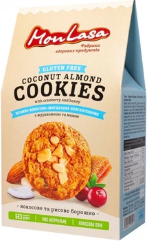 Печенье MonLasa кокосово-миндальное безглютеновое, 120 г