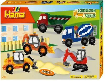 Термомозаика Hama Большой набор Строительные машины (Дания) (3143)