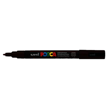 Маркер для будь-якої поверхні Uni Posca 0.9-1.3 мм чорний (PC-3M.Black)