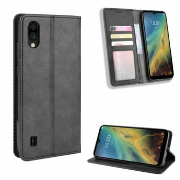 Чехол-книжка Deexe Retro Style для ZTE Blade A5 (2020) / A51 Lite - Black