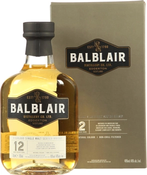 Виски односолодовый Balblaire 12 лет выдержки 0.7 л 46% (5010509881548)