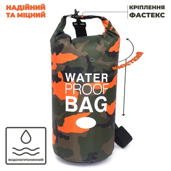 Водонепроницаемый гермомешок 30L VelaSport рюкзак Dry Bag туристическая сумка для взрослых и детей 36х70см. Оранжевый