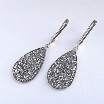 Сережки Hand Made з підвісками Swarovski