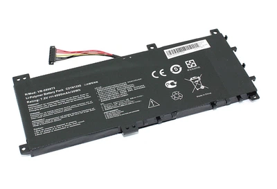 Аккумуляторная батарея для ноутбука Asus C21N1335 VivoBook S451 7.5V Black 4000mAh OEM High Copy