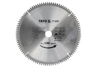 Диск по алюминию 300 мм, 100 T, посадка 30 мм YATO (YT-6097)