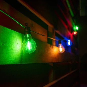 Электрогирлянда-ретро LED уличная Yes Fun 10 ламп d-60 мм многоцветная 8 м (801173)