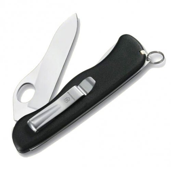 Нож Victorinox Sentinel One Hand belt-clip Черный