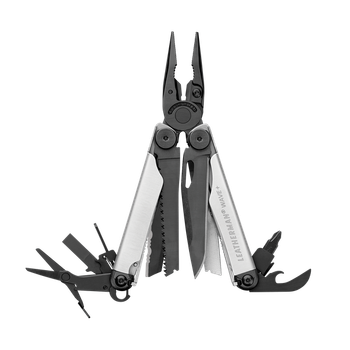 Мультиинструмент Leatherman Wave Plus Black&Silver Limited Edition Черный-Серый