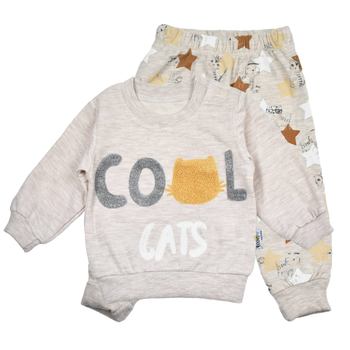 Комплект (кофта + штаны) Baby HI 377 68 см Бежевый