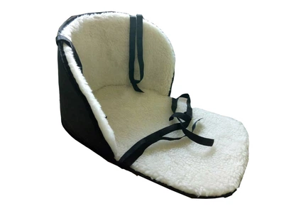 Матрас LIFEVEST на санки из овчины черный