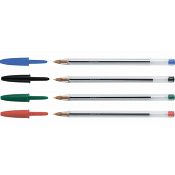 Ручка шариковая Bic Cristal, ассорти, 4шт в блистере (bc8308621)