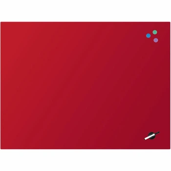 Офисная доска Axent стеклянная магнитно-маркерная 90x120 см, красная (9616-06-А)