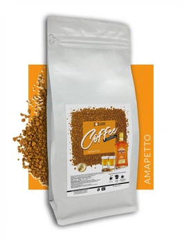 Кава розчинна сублімована Leadercoffee Ukraine з ароматом Амаретто 500 г
