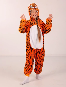 Піжама Кігурумі Kigurumi Тигр Для Дітей І Підлітків Помаранчевий 130-144 см. (2024)