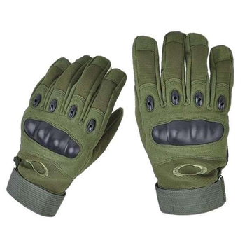 Тактичні рукавички камуфляж олива Оклай розмір XL