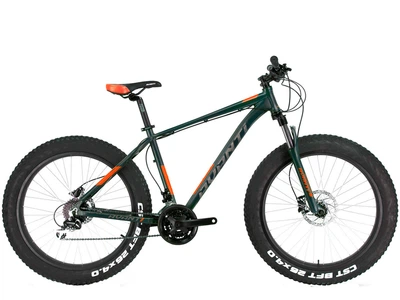 Велосипед Avanti FAT PRO 4.0 26" (19", фетбайк, темно-зелений/оранжевий, 2022)