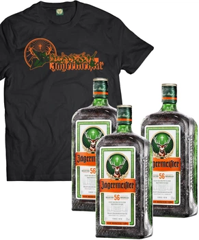 Ликер Jägermeister 0.7 л 35% 3 бутылки (+эксклюзивная футболка) (DESIGN2) p.S (4067700013018_Y_S)