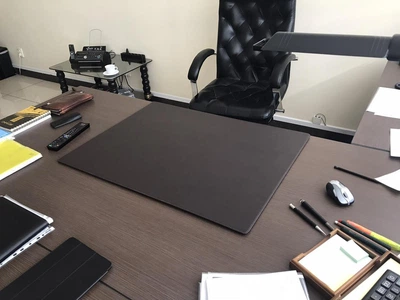 Подложка на стол OfficeLine Индиана Экокожа 400 х 600 мм тёмно-коричневая