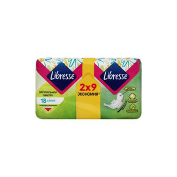 Гігієнічні прокладки Libresse Classic Natural Care Супер, 18 шт
