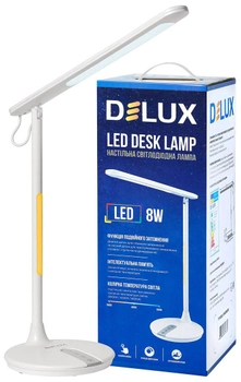 Настільна світлодіодна лампа Delux TF-550 8 Вт біла (90018135)