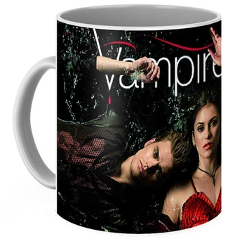Кружка Дневники Вампира The Vampire Diaries Vampire Diaries керамика, белого цвета 330мл.