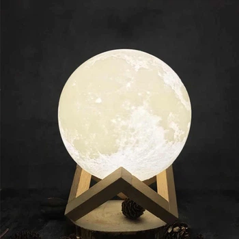 Светильник Луна 120 люмен USB 3D Moon Light&nbsp;диаметр сенсорный 5 режимов Ночник (9090LNUSB) CLS55