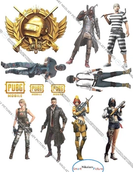 Сахарна їстівна картинка Пубг MOBILE, гра PUBG вис.10 см для чоловіка, хлопців 8,9,10 років на торт (SNP - 00321)
