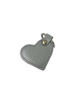 Брелок DeKOL Heart-11c сірий з блиском