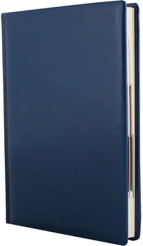 Ежедневник недатированный Optima Gloss А5 320 страниц в линию Синий (O25402-02)