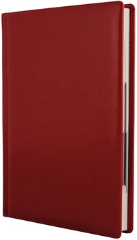 Ежедневник недатированный Optima Gloss А5 320 страниц в линию Красный (O25402-03)