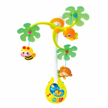 Музыкальный мобиль Hola Toys карусель на кроватку Веселый остров