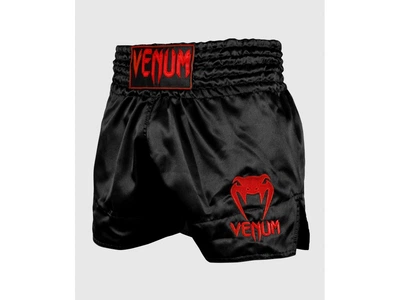 Шорты для тайского бокса VENUM Muay Thai Shorts Classic XXL чёрный/красный (4739)