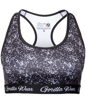 Топ Gorilla Wear Hanna Sports Bra L Черно-белый (9151391003)