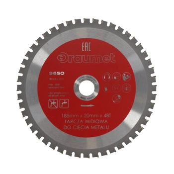 Диск пильный по металлу 185 x20 мм, 48 зубьев DRAUMET (E9650)