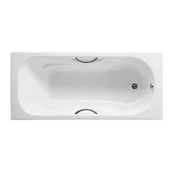 Ванна чугунная металлическая прямоугольная ROCA MALIBU 150см x 75см оборачиваемая c ручками A23157000R