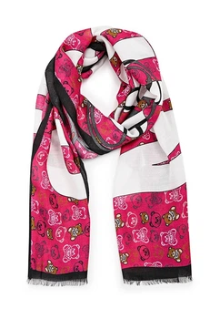 Шарф Moschino женский розовый (3314-2)