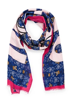Шарф Moschino женский синий (3314-4)