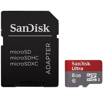 Карта памяти 8gb SanDisk ultra micro SD флешка +адаптер (973984335)