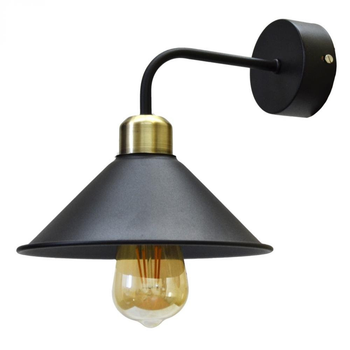 Бра винтажное в стиле лофт 100lamp Harlem E27 черный (NL 1211-1)