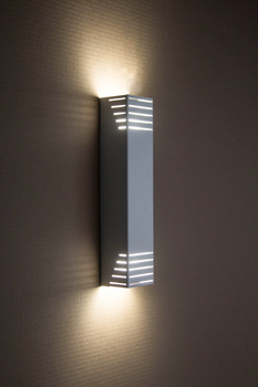 Светильник настенный бра 100lamp Sieve под две лампы E27 белый (NL 23701-1 WH)