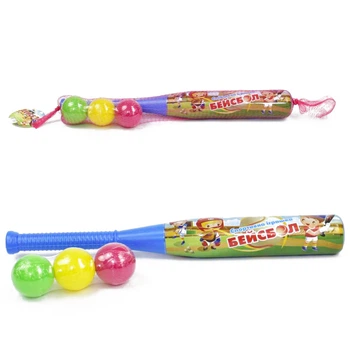 Спортивная игра Бейсбол Mtoys 10130, 1 бита, 3 шарика