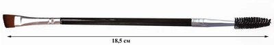 Кисть двусторонняя со щёточкой для бровей и ресниц (CS-113) Cosmo Shop