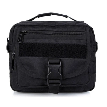 Тактическая плечевая сумка D5-9121, Black (K315)